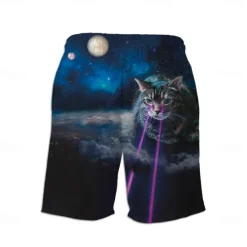Clearance OUKU Men's Swim Trunks Swim Shorts Quick Dry Lightweight Board Shorts Bottoms with Pockets Drawstring Swimming Surfing Beach Water Sports Animals Summer