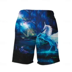 Clearance OUKU Men's Swim Trunks Swim Shorts Quick Dry Lightweight Board Shorts Bottoms with Pockets Drawstring Swimming Surfing Beach Water Sports Animals Summer