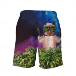 Clearance OUKU Men's Swim Trunks Swim Shorts Quick Dry Lightweight Board Shorts Bottoms with Pockets Drawstring Swimming Surfing Beach Water Sports Animals Summer