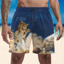 Clearance OUKU Men's Swim Trunks Swim Shorts Quick Dry Lightweight Board Shorts Bottoms with Pockets Drawstring Swimming Surfing Beach Water Sports Animals Summer