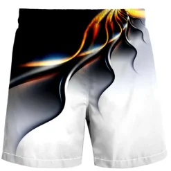 Hot OUKU Men's Swim Trunks Swim Shorts Quick Dry Board Shorts Bathing Suit Drawstring with Pockets Swimming Surfing Beach Water Sports Printed Summer Green
