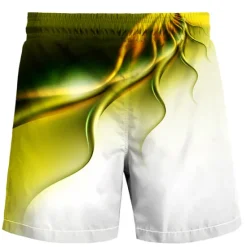 Hot OUKU Men's Swim Trunks Swim Shorts Quick Dry Board Shorts Bathing Suit Drawstring with Pockets Swimming Surfing Beach Water Sports Printed Summer Green