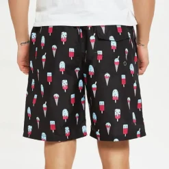 Hot OUKU Men's Swim Trunks Swim Shorts Quick Dry Lightweight Board Shorts Bathing Suit with Pockets Drawstring Swimming Surfing Beach Water Sports Printed Summer Black