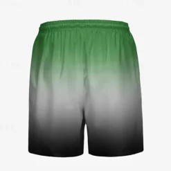 Clearance OUKU Men's Swim Trunks Swim Shorts Board Shorts Bottoms Drawstring with Pockets Swimming Surfing Beach Water Sports Tropical Printed Summer Spring Green