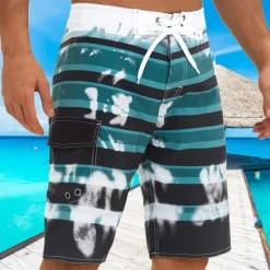 Best OUKU Men's Swim Trunks Swim Shorts Board Shorts Pocket Drawstring Elastic Waistband Shorts Outdoor Sports & Outdoor Beach Summer Quick Dry Lightweight Soft Swimming Surfing Beach Standard Fit Sportswear