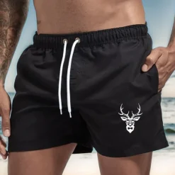 New OUKU Men's Swim Trunks Swim Shorts Board Shorts Bathing Suit Drawstring Mesh Lining with Pockets Swimming Surfing Beach Water Sports Printed Summer Spring