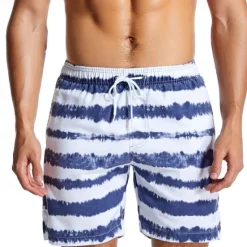 Clearance OUKU Men's Swim Trunks Swim Shorts Board Shorts Bottoms Drawstring with Pockets Swimming Surfing Beach Water Sports Tropical Printed Summer Spring