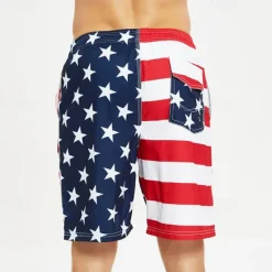 Outlet OUKU Men's Swim Trunks Swim Shorts Quick Dry Lightweight Board Shorts Bathing Suit Drawstring with Pockets Swimming Surfing Beach Water Sports Printed Summer Red