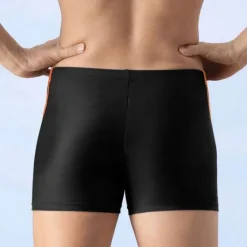 OUKU Men's Swim Trunks Swim Shorts Swimwear Bottoms Drawstring Swimming Surfing Beach Water Sports Patchwork Summer Spring Black