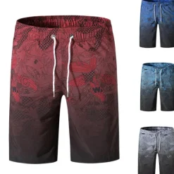 Outlet OUKU Men's Swim Trunks Swim Shorts Quick Dry Lightweight Board Shorts Bathing Suit with Pockets Mesh Lining Drawstring Swimming Surfing Water Sports Printed Summer