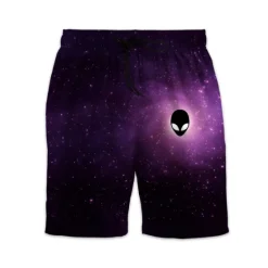 New OUKU Men's Swim Trunks Swim Shorts Quick Dry Lightweight Board Shorts Bottoms with Pockets Drawstring Swimming Surfing Beach Water Sports Universe Summer