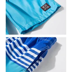 Online OUKU Men's Swim Trunks Swim Shorts Quick Dry Lightweight Board Shorts Bathing Suit with Pockets Mesh Lining Drawstring Swimming Surfing Water Sports Stripes