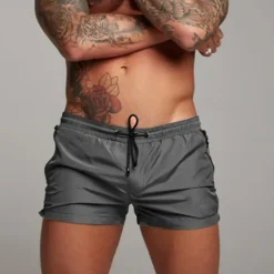 Sale OUKU Men's Swim Trunks Swim Shorts Board Shorts Bottoms Drawstring with Pockets Swimming Surfing Beach Water Sports Solid Colored Summer Spring