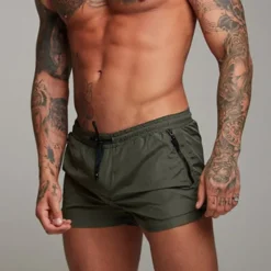 Sale OUKU Men's Swim Trunks Swim Shorts Board Shorts Bottoms Drawstring with Pockets Swimming Surfing Beach Water Sports Solid Colored Summer Spring