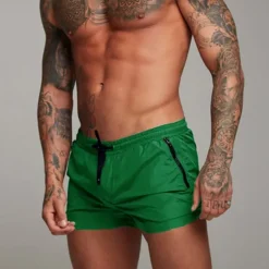 Sale OUKU Men's Swim Trunks Swim Shorts Board Shorts Bottoms Drawstring with Pockets Swimming Surfing Beach Water Sports Solid Colored Summer Spring