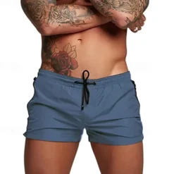 Sale OUKU Men's Swim Trunks Swim Shorts Board Shorts Bottoms Drawstring with Pockets Swimming Surfing Beach Water Sports Solid Colored Summer Spring
