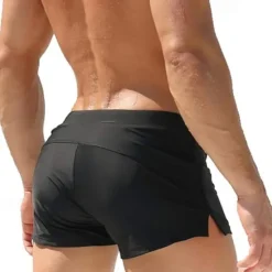 Hot OUKU Men's Swim Trunks Swim Shorts Swimwear Bottoms Drawstring Swimming Surfing Beach Water Sports Solid Colored Summer Spring