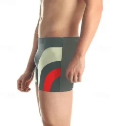 Online OUKU Men's Swim Trunks Swim Shorts Swimwear Bottoms Swimming Surfing Beach Water Sports Printed Summer Spring Gray