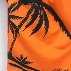 Clearance OUKU Men's Swim Trunks Swim Shorts Board Shorts Bottoms Drawstring with Pockets Swimming Surfing Beach Water Sports Tropical Printed Summer Spring Orange