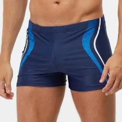 Discount OUKU Men's Swim Trunks Swim Shorts Swimwear Bottoms Swimming Surfing Beach Water Sports Patchwork Summer Spring