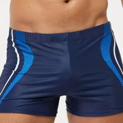 Discount OUKU Men's Swim Trunks Swim Shorts Swimwear Bottoms Swimming Surfing Beach Water Sports Patchwork Summer Spring