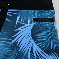 Best OUKU Men's Swim Trunks Swim Shorts Swimwear Bottoms Drawstring Swimming Surfing Beach Water Sports Tropical Summer Spring Blue