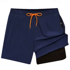 Sale OUKU Men's Swim Trunks Swim Shorts Board Shorts Bottoms Drawstring with Pockets Swimming Surfing Beach Water Sports Solid Colored Summer Spring