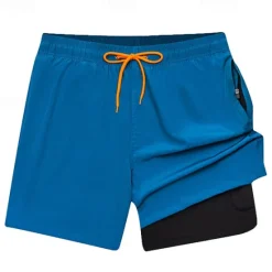 Sale OUKU Men's Swim Trunks Swim Shorts Board Shorts Bottoms Drawstring with Pockets Swimming Surfing Beach Water Sports Solid Colored Summer Spring