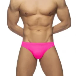 Sale OUKU Men's Swimwear Swim Briefs Swim Thong Plain Breathable Soft Daily Wear Weekend Stylish Simple Black White