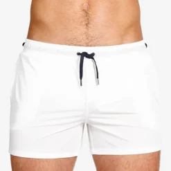 Sale OUKU Men's Swimwear Swim Shorts Swim Trunks Boxer Swim Shorts Shorts Plain Comfort Breathable Outdoor Daily Going out Sports Hawaiian White Pink