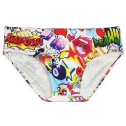 OUKU Men's Swimwear Swim Shorts Shorts Swim Briefs Print Character Comfort Breathable Outdoor Daily Going out Sports Hawaiian White