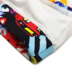 OUKU Men's Swimwear Swim Shorts Shorts Swim Briefs Print Character Comfort Breathable Outdoor Daily Going out Sports Hawaiian White