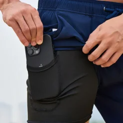 New OUKU Men's Swimwear Swim Shorts Swim Trunks Plain Comfort Breathable Outdoor Daily Going out Fashion Casual Azure Black