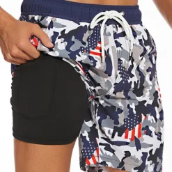 New OUKU Men's Swimwear Swim Shorts Swim Trunks Plain Comfort Breathable Outdoor Daily Going out Fashion Casual Azure Black