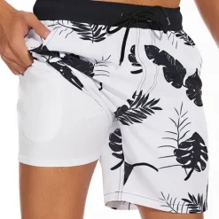 New OUKU Men's Swimwear Swim Shorts Swim Trunks Plain Comfort Breathable Outdoor Daily Going out Fashion Casual Azure Black