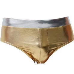 OUKU Men's Swimwear Swim Shorts Swim Briefs Drawstring Plain Breathable Soft Outdoor Casual Daily Hawaiian Stylish Silver Gold Micro-elastic