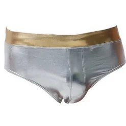 OUKU Men's Swimwear Swim Shorts Swim Briefs Drawstring Plain Breathable Soft Outdoor Casual Daily Hawaiian Stylish Silver Gold Micro-elastic