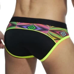 Online OUKU Men's Swimwear Swim Shorts Shorts Swim Briefs Print Print Comfort Breathable Outdoor Daily Going out Sports Hawaiian Black Blue