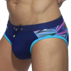 Online OUKU Men's Swimwear Swim Shorts Shorts Swim Briefs Print Print Comfort Breathable Outdoor Daily Going out Sports Hawaiian Black Blue
