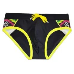 Online OUKU Men's Swimwear Swim Shorts Shorts Swim Briefs Print Print Comfort Breathable Outdoor Daily Going out Sports Hawaiian Black Blue