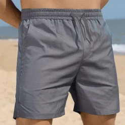 Outlet OUKU Men's Swimwear Swim Shorts Beach Shorts with Mesh lining Plain Comfort Breathable Outdoor Daily Going out Fashion Casual Army Yellow Black