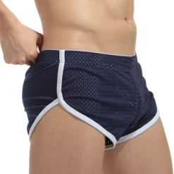 Best OUKU Men's Swimwear Swim Shorts Swim Briefs Mesh Shorts Plain Comfort Breathable Running Swimming Pool Sports Black White