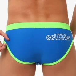 New OUKU Men's Swimwear Swim Shorts Shorts Swim Briefs Color Block Comfort Breathable Outdoor Daily Going out Sports Hawaiian Red Blue
