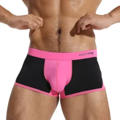 Best OUKU Men's Swimwear Swim Trunks Swim Briefs Elastic Waist Color Block Breathable Soft Outdoor Casual Daily Hawaiian Stylish Black White Micro-elastic
