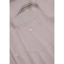Discount OUKU Men's Symbol Shirt Western Shirt Cowboy Shirt Long Sleeve Vintage Western Style Outdoor Street Casual Daily Fall & Winter Turndown Buttons Print Gray