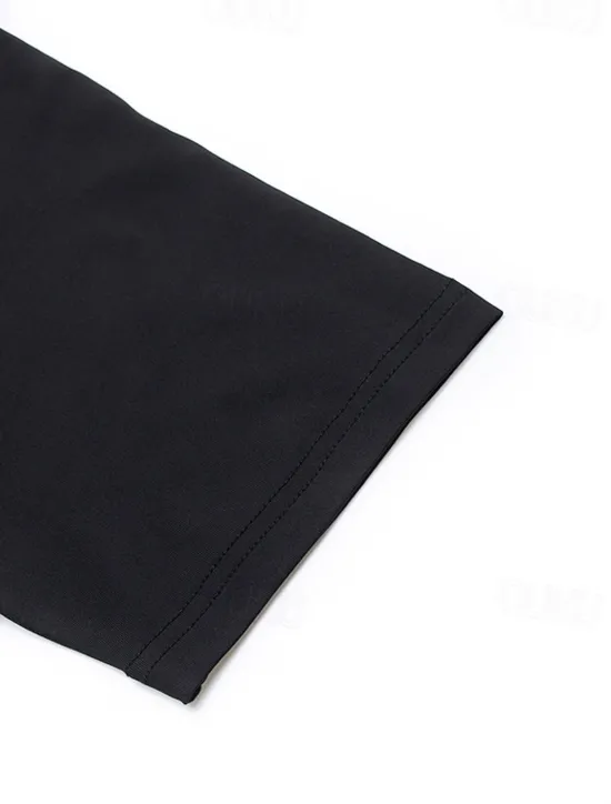 Online OUKU Men's T Shirt Gym Shirt Compression Shirt Fitness Shirt Men Tops Crew Neck Short Sleeve Vacation Sports & Outdoor Going out Casual Daily Quick dry Sweat wicking Breathable Soft Plain Black White