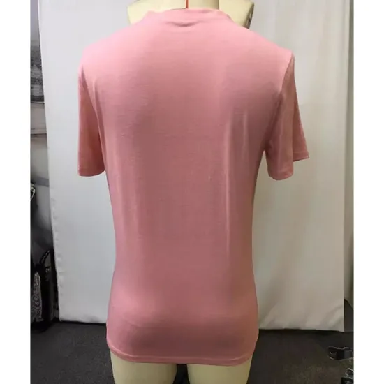 Discount OUKU Men's T Shirt Henley Shirt Tee Short Sleeve Shirt Short Sleeve V Neck Summer Plain Fashion Designer Basic Buttons Vacation Street Going out Top Tee for Men Pink