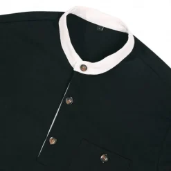 New OUKU Men's T shirt Henley Shirt Tee Top Long Sleeve Shirt Color Block Henley Street Vacation Long Sleeve Patchwork Clothing Apparel Cotton Polyester Fashion Designer Basic