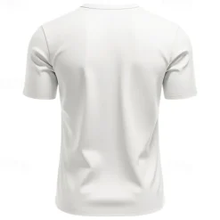 Sale OUKU Men's T Shirt Henley Shirt Tee Short Sleeve Shirt Short Sleeve V Neck Summer Plain Fashion Designer Basic Plain Vacation Street Going out White Black Light Blue Top Tee for Men