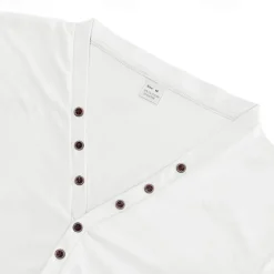 Sale OUKU Men's T Shirt Henley Shirt Tee Short Sleeve Shirt Short Sleeve V Neck Summer Plain Fashion Designer Basic Plain Vacation Street Going out White Black Light Blue Top Tee for Men